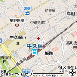 愛知県豊川市牛久保町城跡54周辺の地図