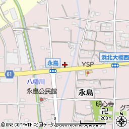 静岡県浜松市浜名区永島1244周辺の地図