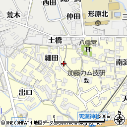 愛知県蒲郡市形原町細田26周辺の地図