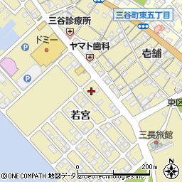 愛知県蒲郡市三谷町若宮108-1周辺の地図