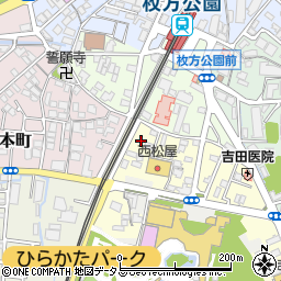 大阪府枚方市伊加賀南町2-15周辺の地図