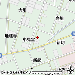 愛知県豊川市院之子町（小見堂）周辺の地図