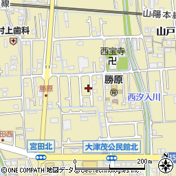 兵庫県姫路市勝原区宮田150周辺の地図