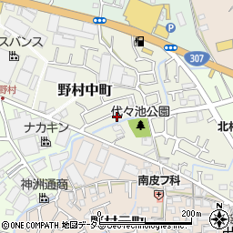 大阪府枚方市野村中町25-11周辺の地図
