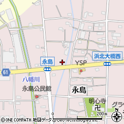静岡県浜松市浜名区永島1243周辺の地図