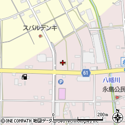 セブンイレブン浜北永島店周辺の地図