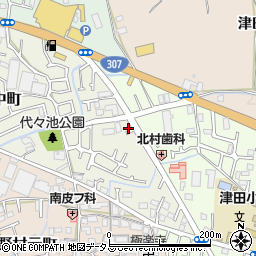 大阪府枚方市野村中町36-7周辺の地図