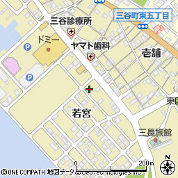 愛知県蒲郡市三谷町若宮108-2周辺の地図