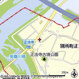 兵庫県三木市別所町正法寺342周辺の地図
