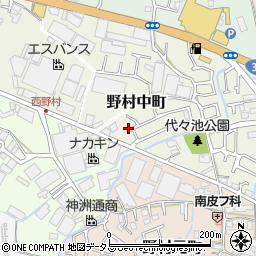 大阪府枚方市野村中町19-19周辺の地図