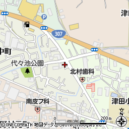 大阪府枚方市野村中町36-6周辺の地図