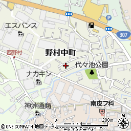 大阪府枚方市野村中町24-5周辺の地図