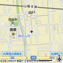 兵庫県姫路市勝原区山戸188周辺の地図