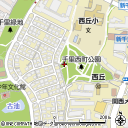 大阪府豊中市新千里西町2丁目周辺の地図