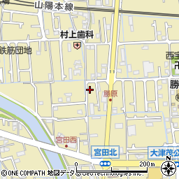 兵庫県姫路市勝原区宮田166-5周辺の地図