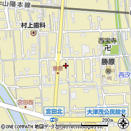 兵庫県姫路市勝原区宮田159周辺の地図