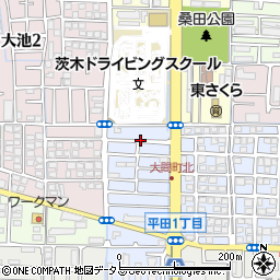 大阪府茨木市大同町7周辺の地図