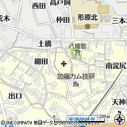 愛知県蒲郡市形原町細田14周辺の地図