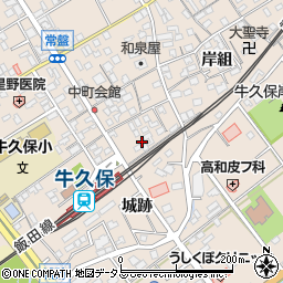 愛知県豊川市牛久保町城跡49周辺の地図