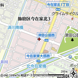 兵庫県姫路市飾磨区今在家北周辺の地図