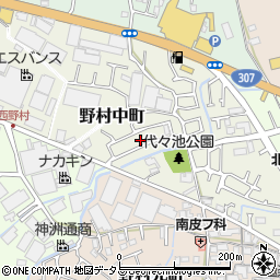 大阪府枚方市野村中町24周辺の地図