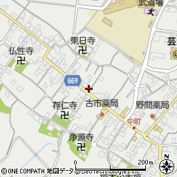 三重県津市芸濃町椋本613周辺の地図