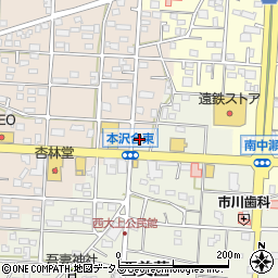 静岡県浜松市浜名区西美薗177周辺の地図