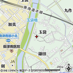 愛知県豊川市御津町下佐脇玉袋13周辺の地図