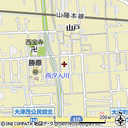 兵庫県姫路市勝原区山戸190周辺の地図