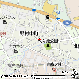 大阪府枚方市野村中町24-22周辺の地図