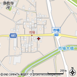 兵庫県たつの市揖保川町市場174周辺の地図