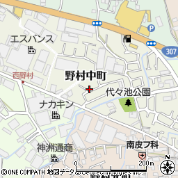 大阪府枚方市野村中町19周辺の地図