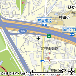 大阪府池田市神田4丁目17-30周辺の地図