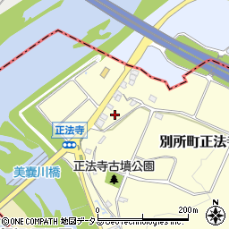 兵庫県三木市別所町正法寺577周辺の地図