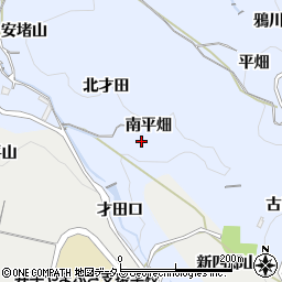 京都府綴喜郡井手町多賀南平畑周辺の地図