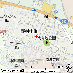 大阪府枚方市野村中町24-9周辺の地図