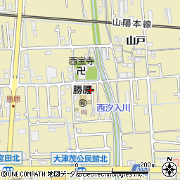 兵庫県姫路市勝原区宮田141周辺の地図
