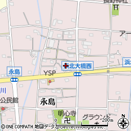 静岡県浜松市浜名区永島1154周辺の地図