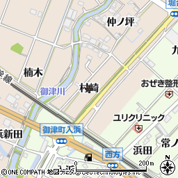 愛知県豊川市御津町泙野村崎周辺の地図