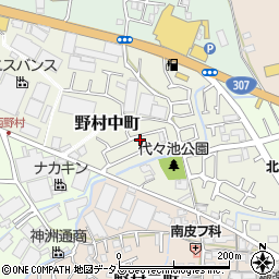 大阪府枚方市野村中町24-10周辺の地図
