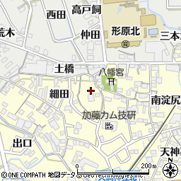 愛知県蒲郡市形原町細田21-1周辺の地図