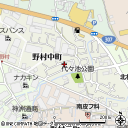 大阪府枚方市野村中町24-11周辺の地図