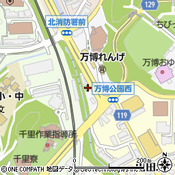 大阪府吹田市千里万博公園14-10周辺の地図