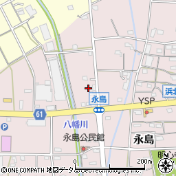 静岡県浜松市浜名区永島1257-1周辺の地図