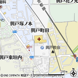 ホームセンターコーナン京田辺店周辺の地図