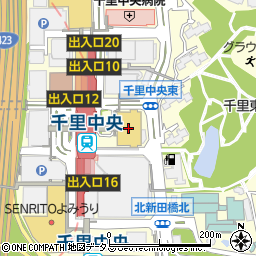 千里阪急周辺の地図