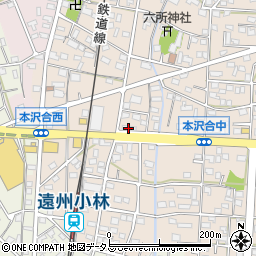 釜寅　浜北店周辺の地図