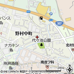 大阪府枚方市野村中町24-14周辺の地図
