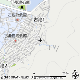 兵庫県相生市古池1丁目4周辺の地図