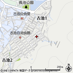 兵庫県相生市古池1丁目3周辺の地図